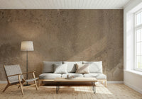 Abstract organic shapes in earthy color palette, Earthy Canvas mural for living room