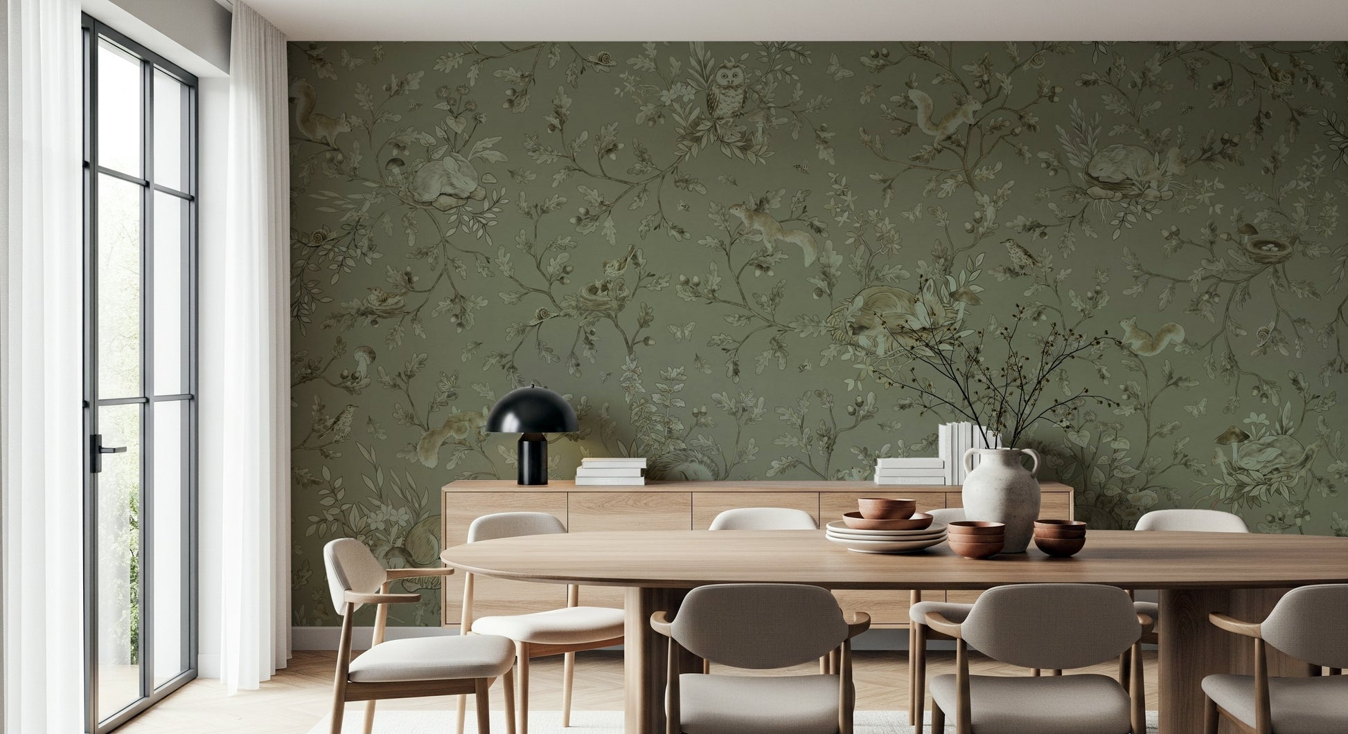 Earthy Haven Wall Mural featuring warm natural tones and organic texture for a cozy interior look.