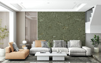 Soothing wall mural inspired by clay, sand, and stone hues creating an earthy haven vibe.