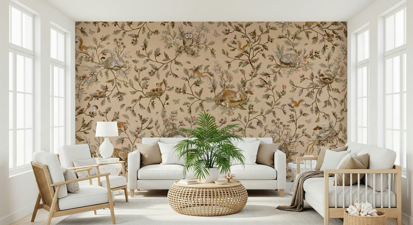 Forest Slumber Wallpaper Wall Mural