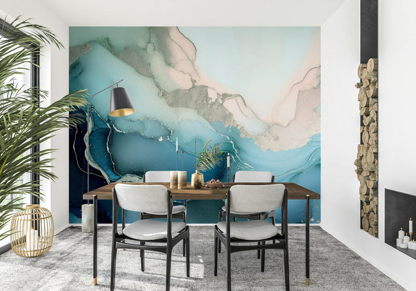 Mystic Mineral Layers Wall Mural