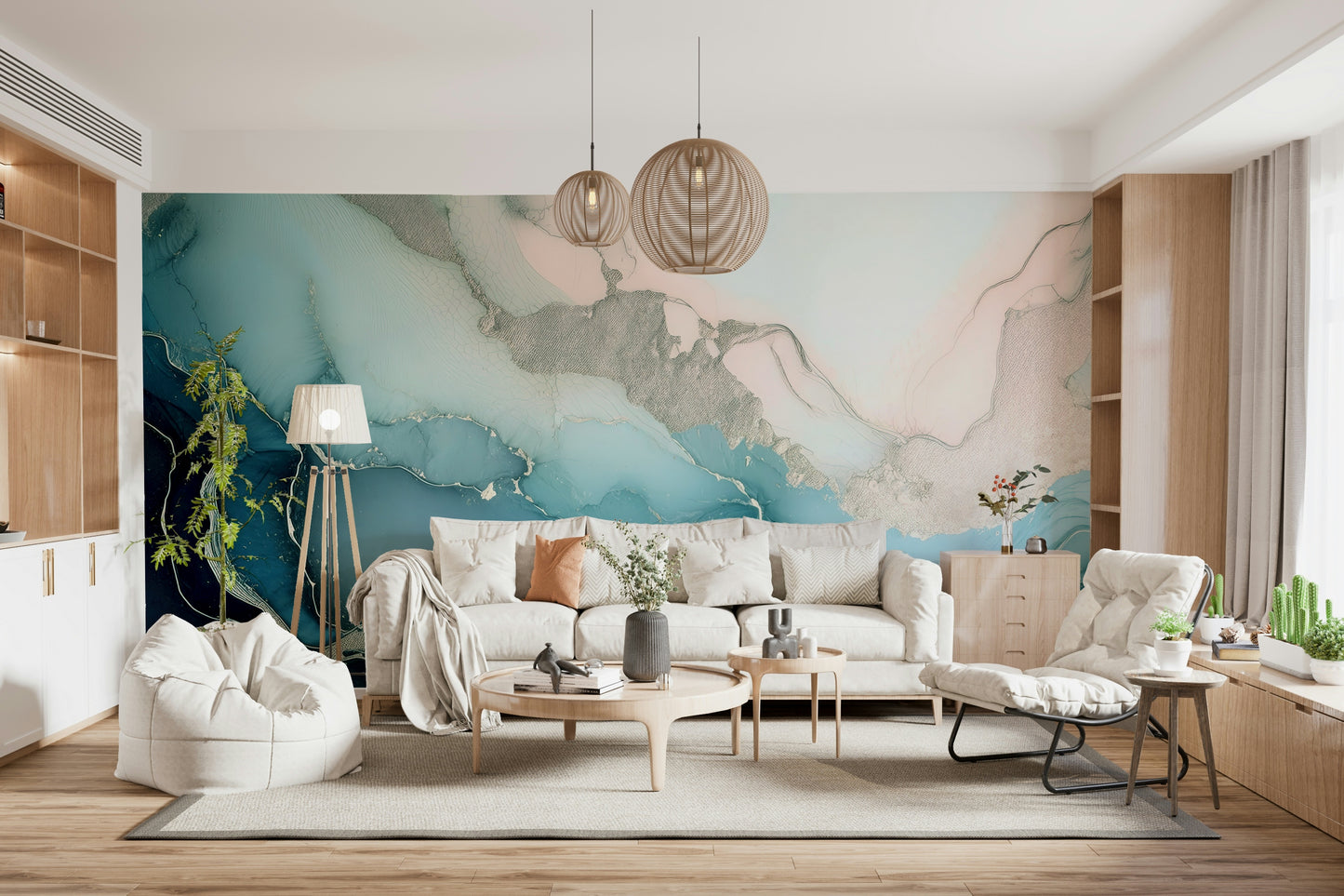 Mystic Mineral Layers Wall Mural