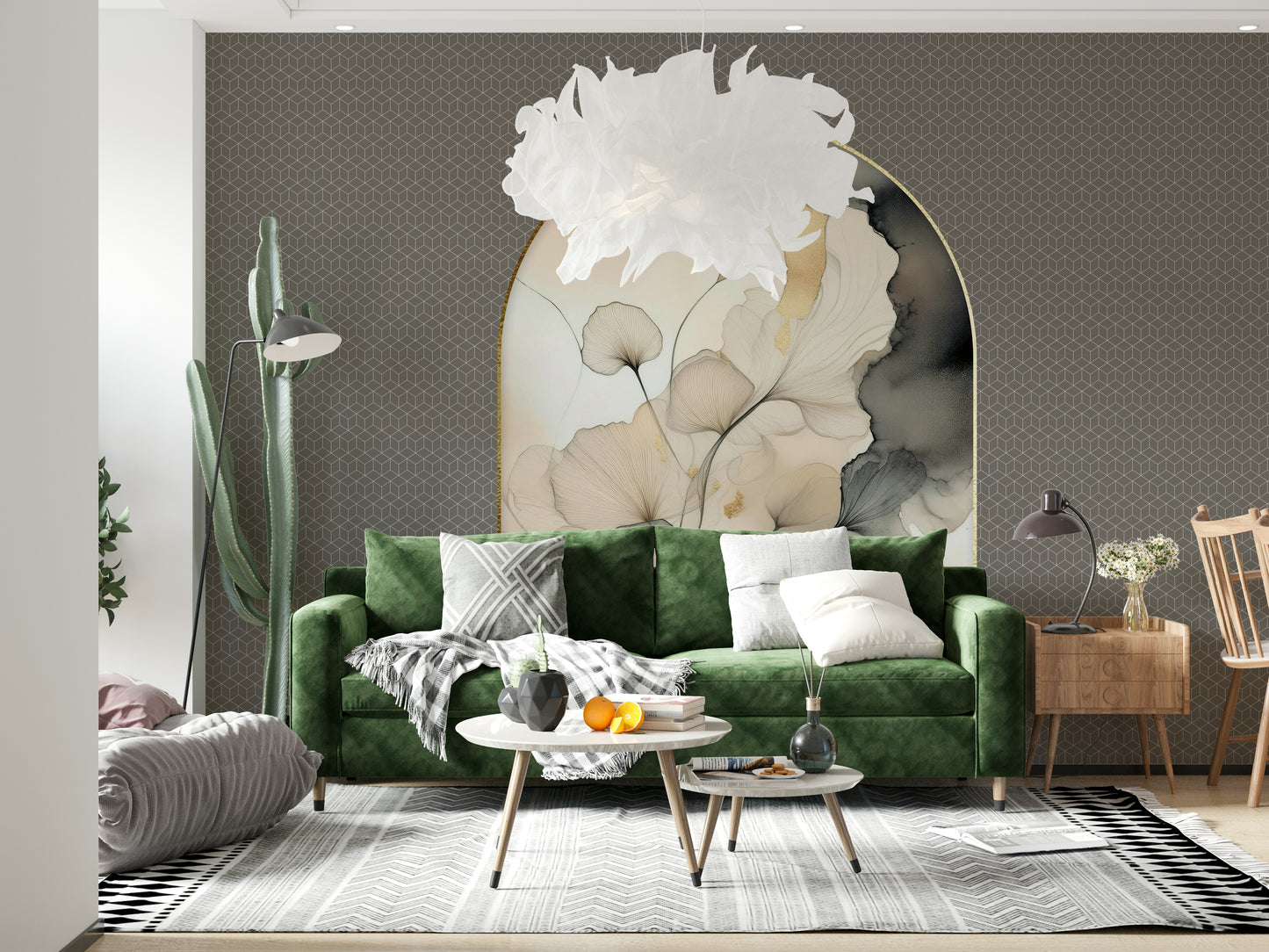 Elegant Gingko Archway Wall Mural