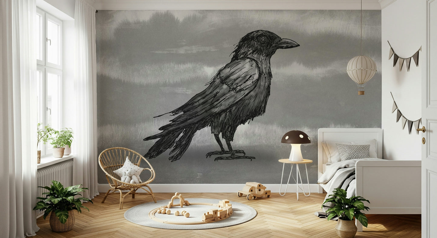 Mr Crow Wall Mural