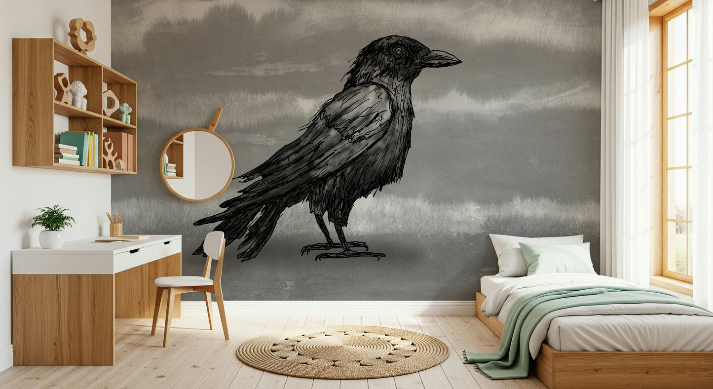Mr Crow Wall Mural