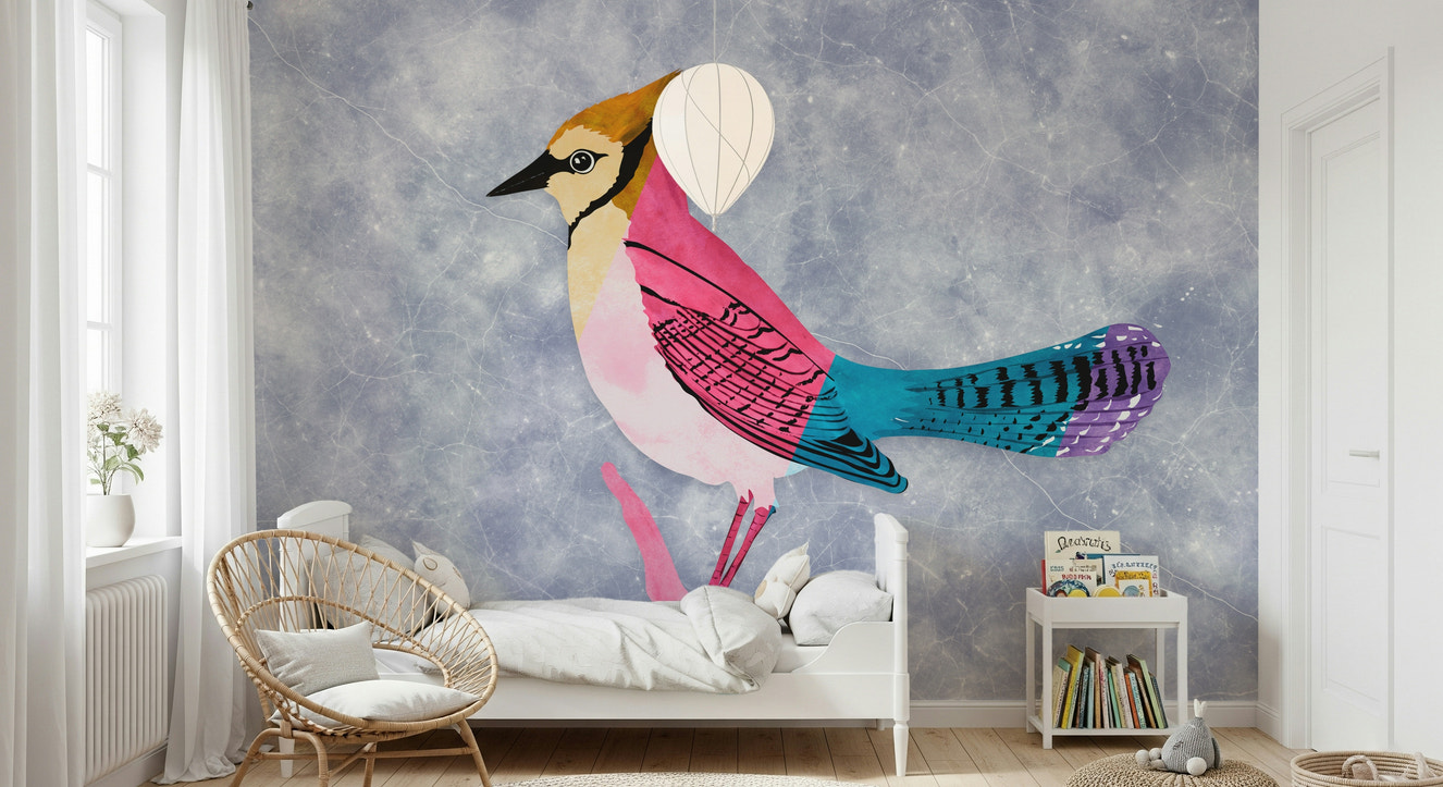 Colorful Jay Wall Mural