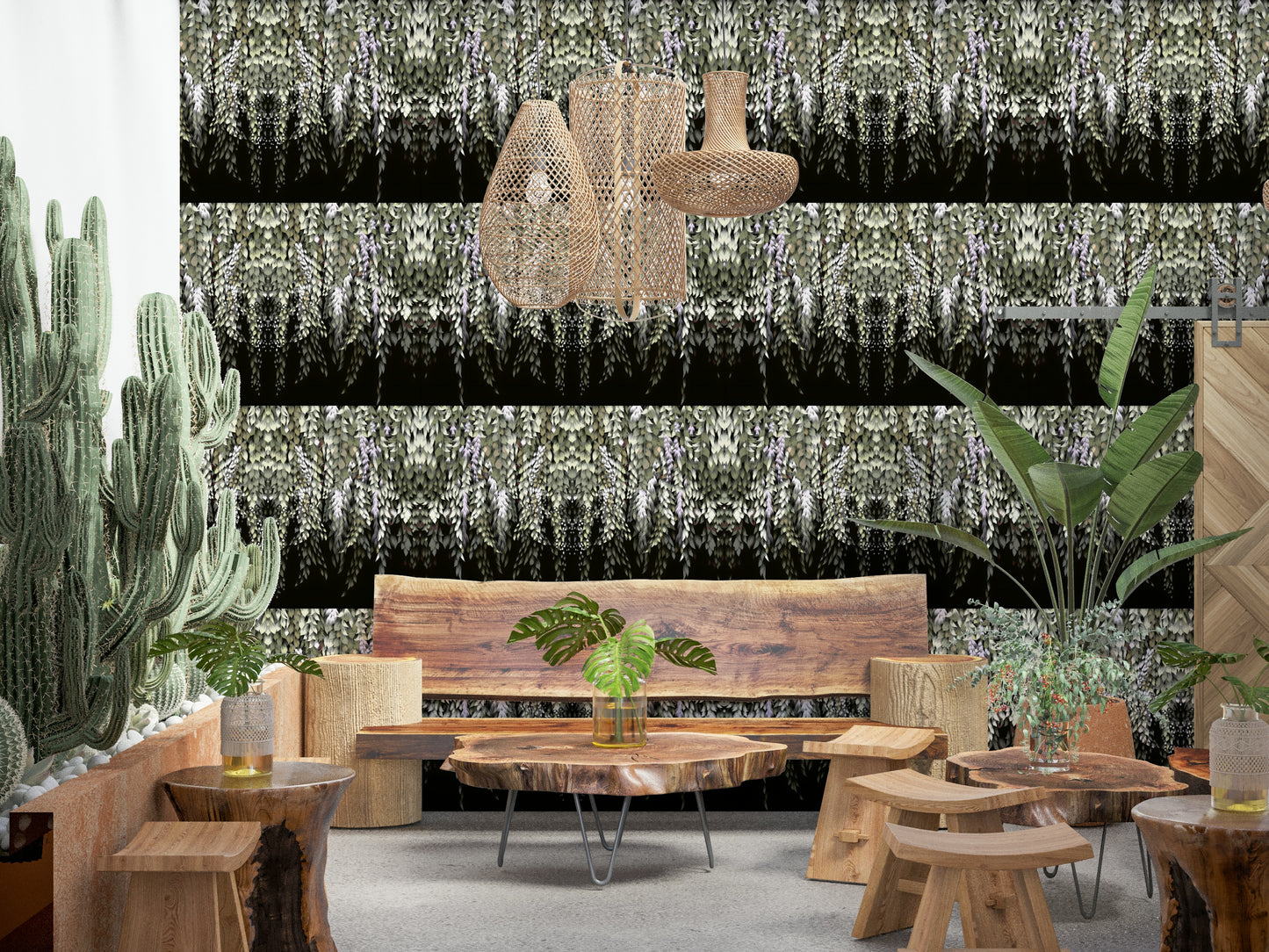 Wisteria Cascade Wallpaper⁠