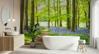 Bluebell Wonderland wallpaper for walls enchanting woodland trail