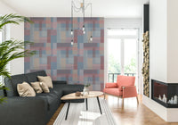 Abstract pastel rectangles forming a gentle block-patterned wallpaper.