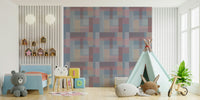 A modern wallpaper featuring soft gradient blocks in subtle, harmonious colors.