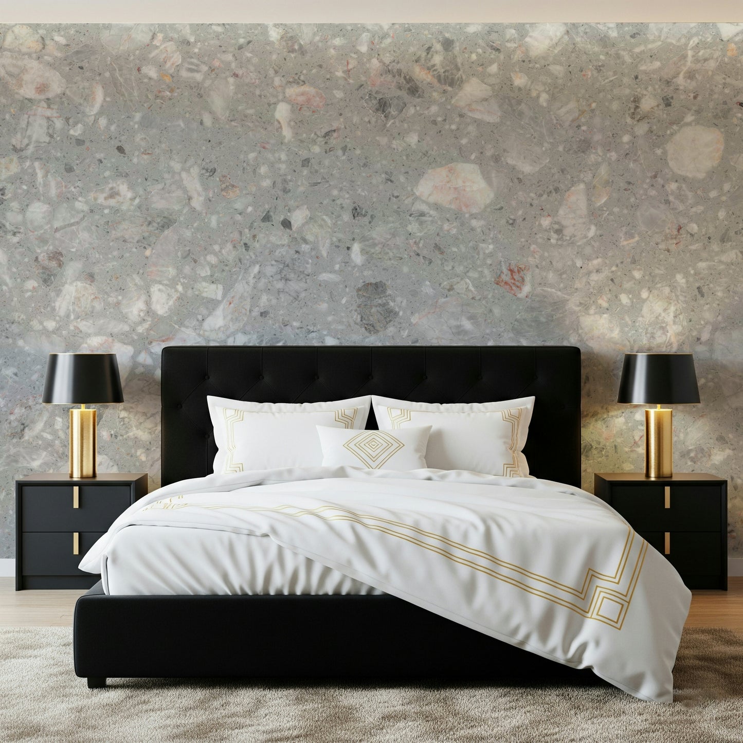 Superb Gray Terrazzo wallpaper for internal feature walls.