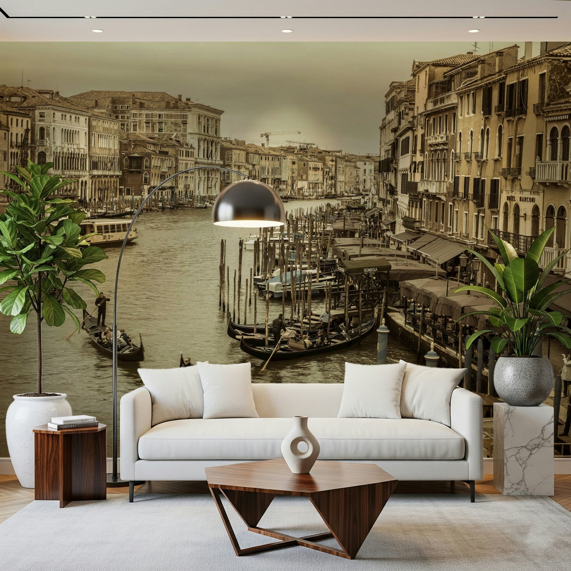 Old world Historic Grand Canal charm, majestic Italian cityscape print.