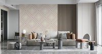 Geometric diagonal lines of Angled Stripes wallpaper design.