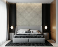 Stylish Minimalist Chevron, angled stripe wallpaper, contemporary interior accent.