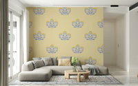Dreamy Serene Flora wallpaper, ethereal light-colored floral pattern.