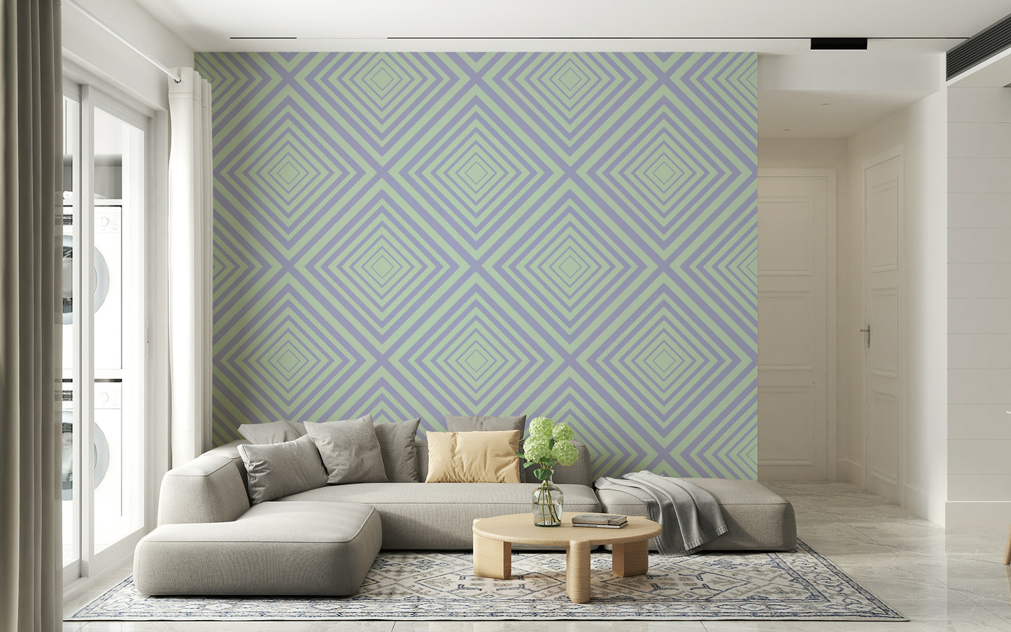 Wallpaper stylish Chevron Dreams abstract intersecting visuals dreamy.