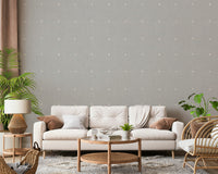 Textured plaster look Subtle Squares Light Grey wall mural serene modern interior