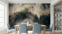 Layered mountain ridges define Misty Woods Serenity for walls.