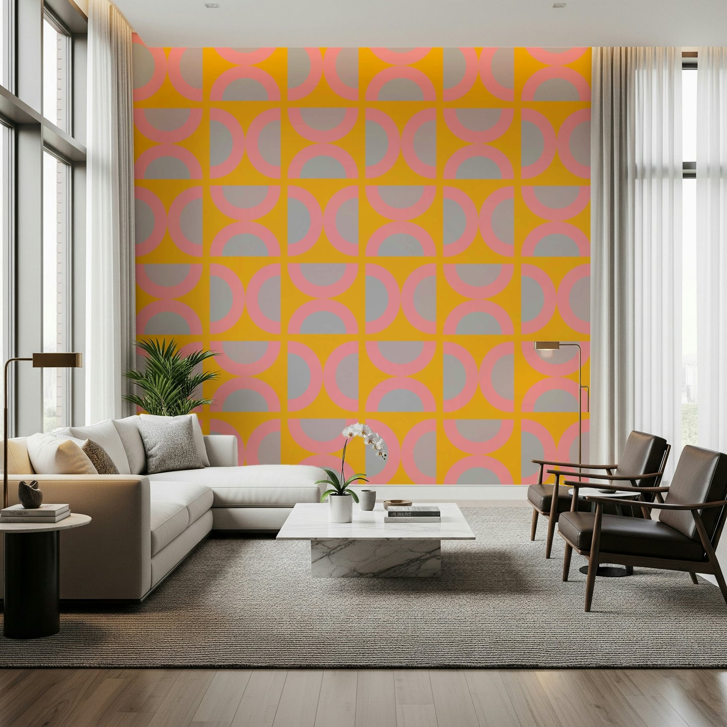 Semi-Circle Pop Wall Mural