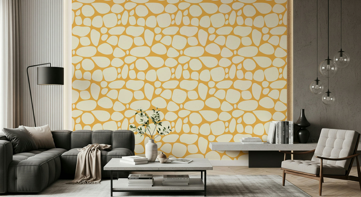 Elegant Pebble Pattern wallpaper for walls, soothing, scattered forms.
