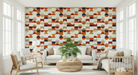 Unique Tones wall mural warm abstract design
