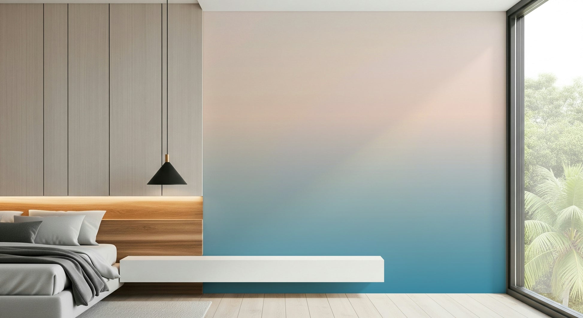 Skyline Fade vertical color blend, exquisite design, inspiring calmness.