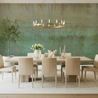 Rustic Oxidized Wall Art wall covering layered aqua color.