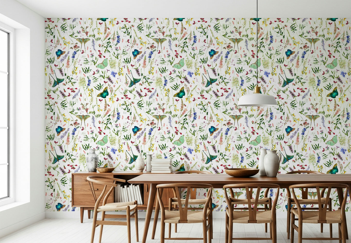 Butterfly And Blooms Wallpaper⁠