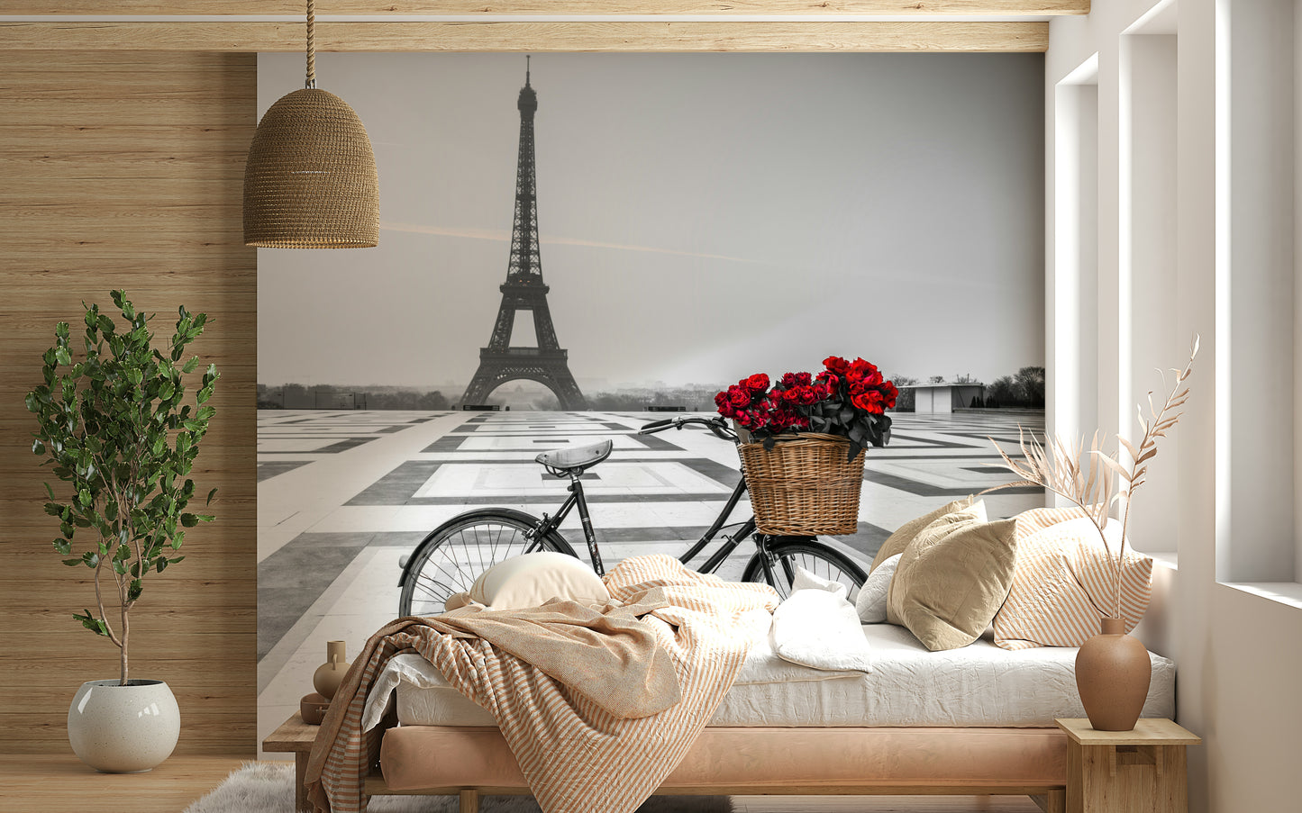 Parisian Love Story Wall Mural