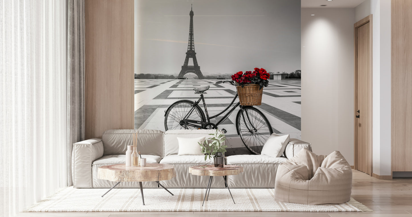 Parisian Love Story Wall Mural