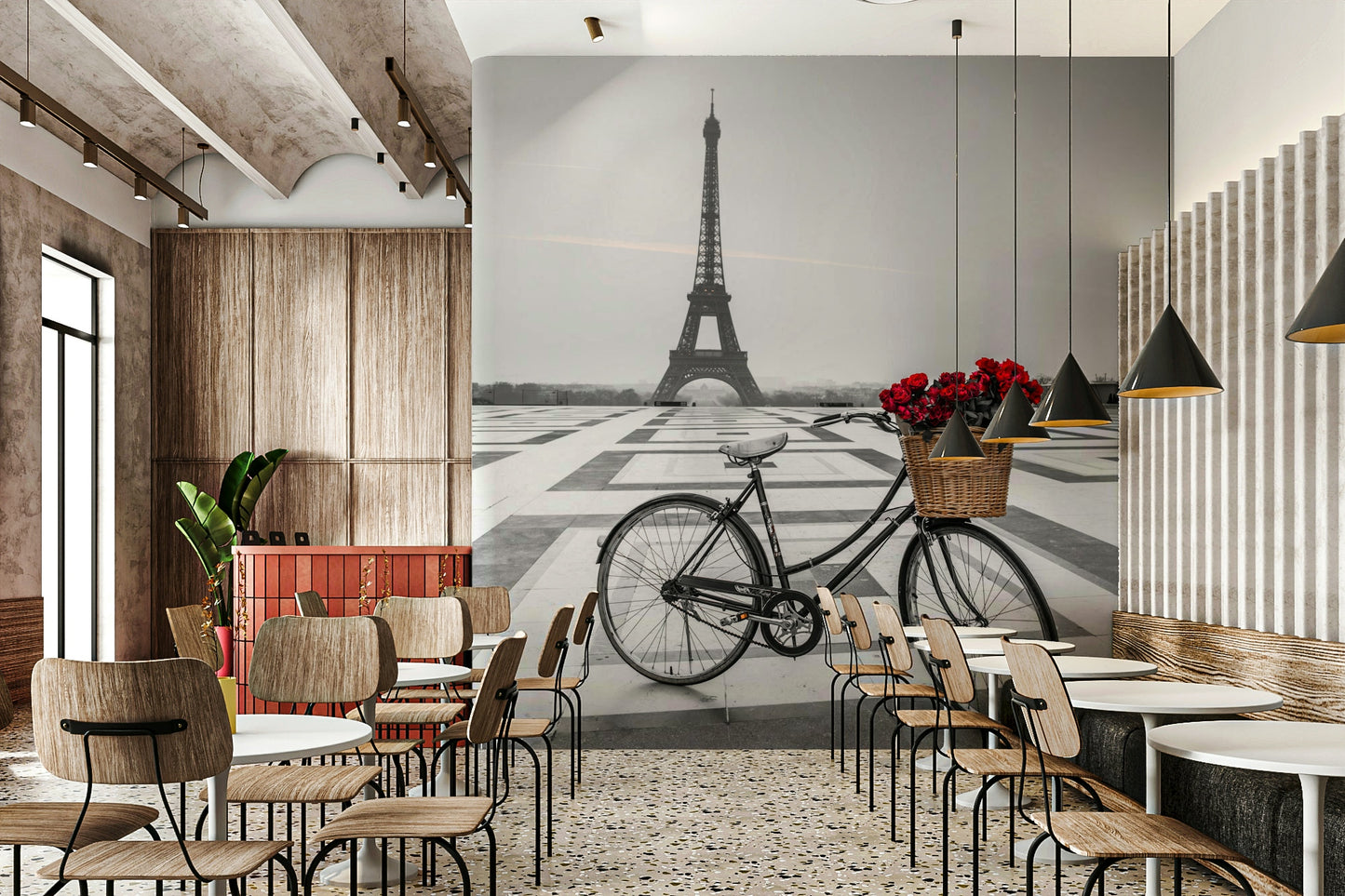 Parisian Love Story Wall Mural