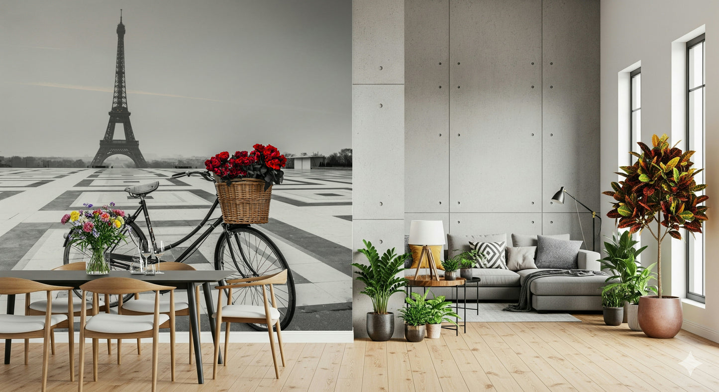 Parisian Love Story Wall Mural