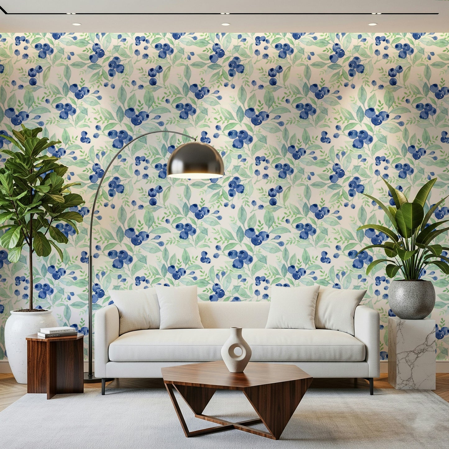 Berry Bliss Watercolor Wallpaper⁠