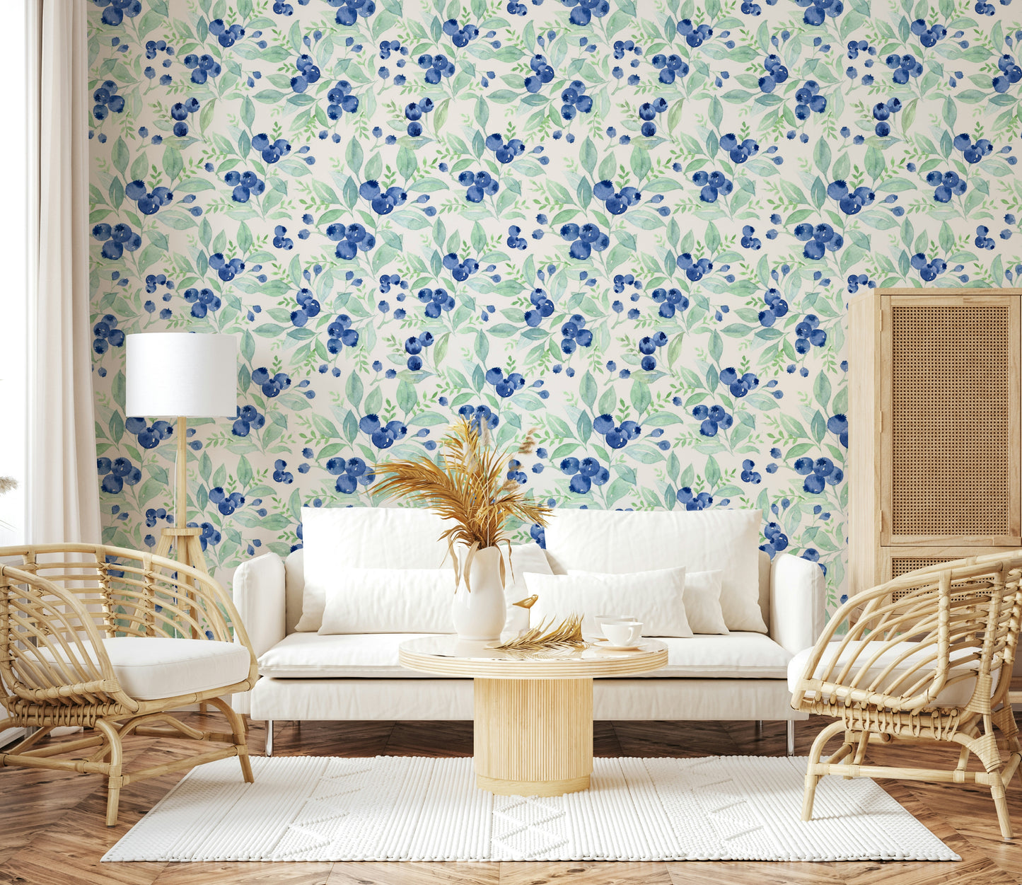 Berry Bliss Watercolor Wallpaper⁠