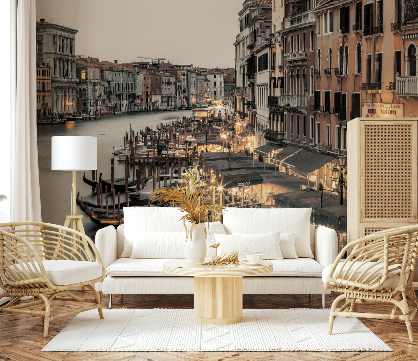 Venetian Canal Evening Wall Mural