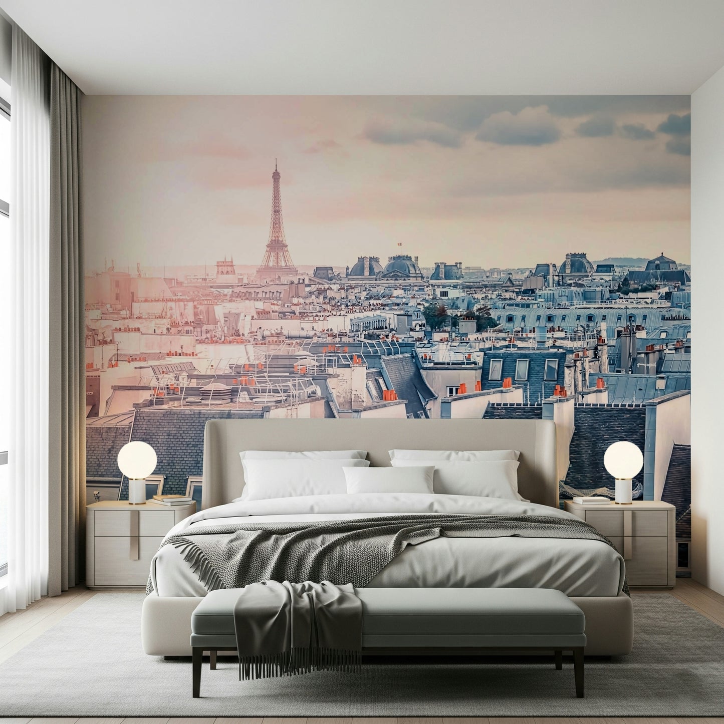 Parisian Sunrise Wall Mural