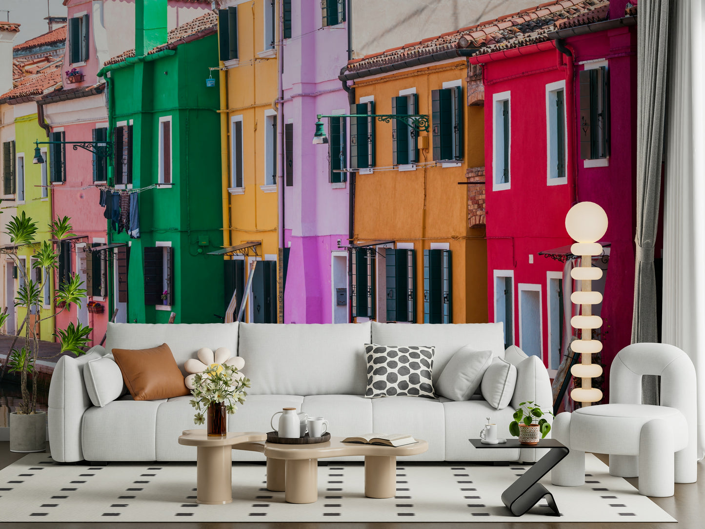 Burano Colors Wall Mural