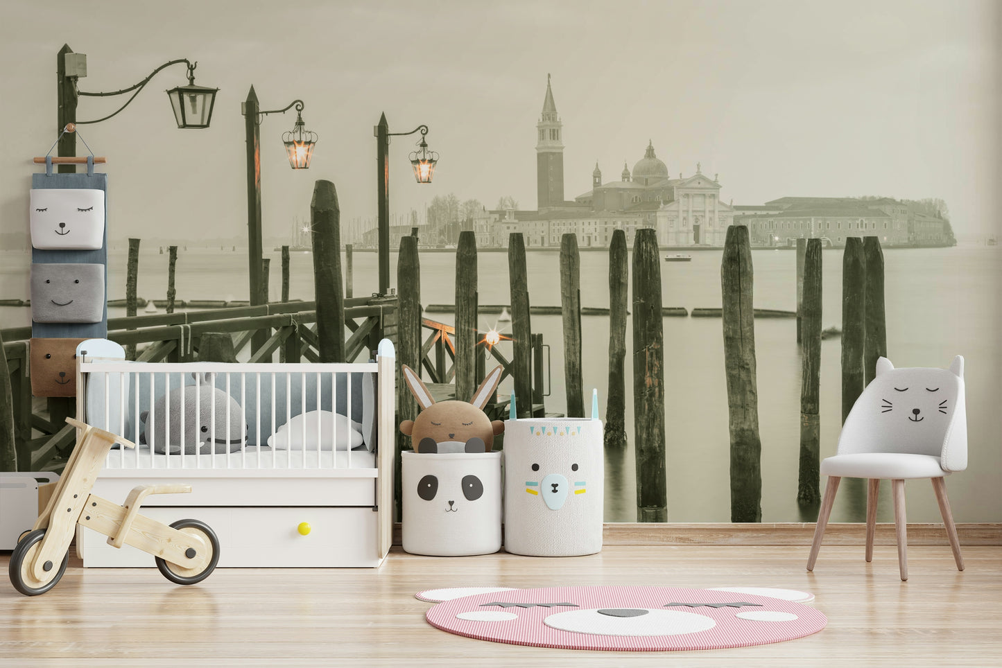 Quiet Waterside Reflection Wall Mural