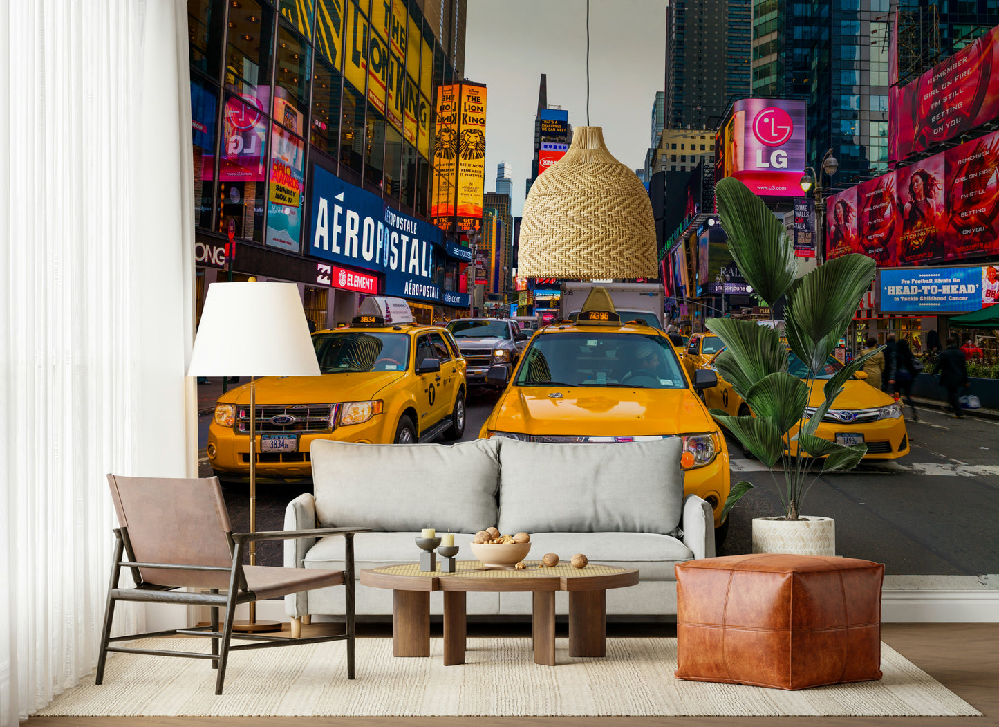 Times Square Rush Wall Mural