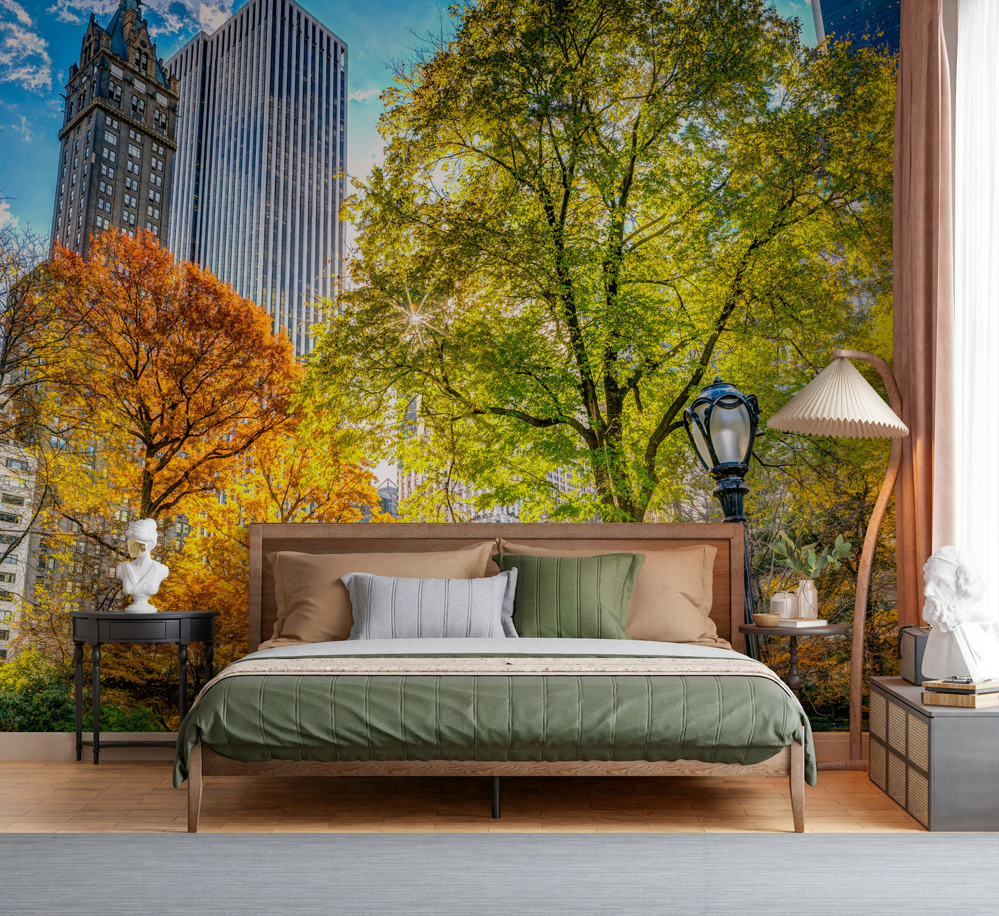 Central Park in Fall Colors Wall Mural