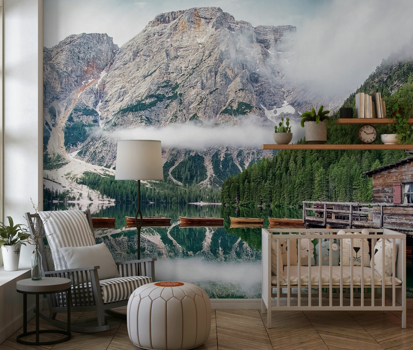 Lake Braies Calm Wall Mural