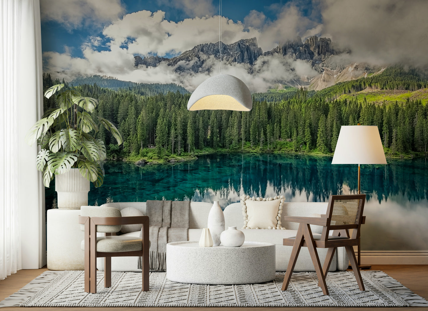 Turquoise Dreamscape Wall Mural