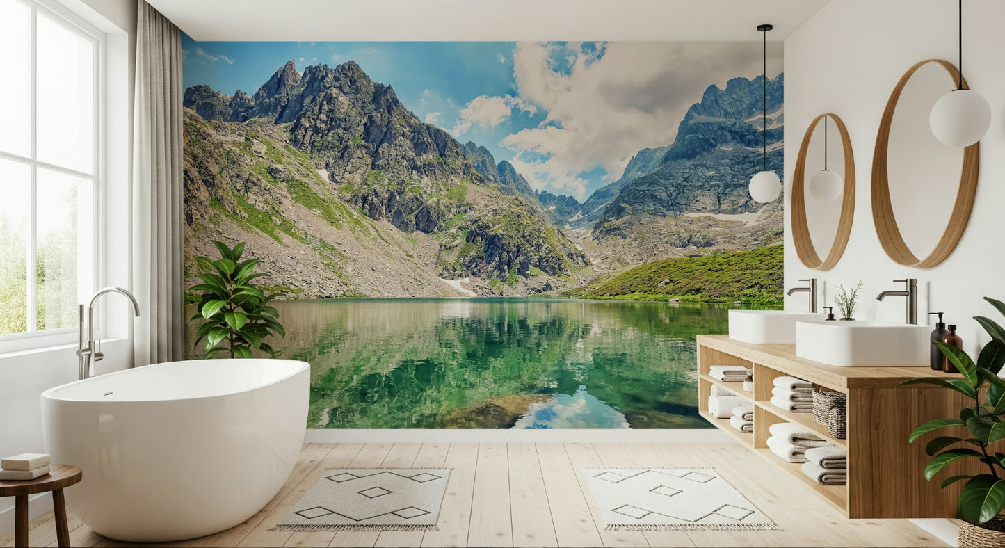 Alpine Lake Serenity Wall Mural