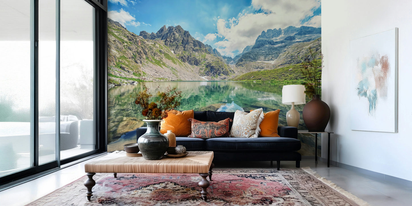Alpine Lake Serenity Wall Mural