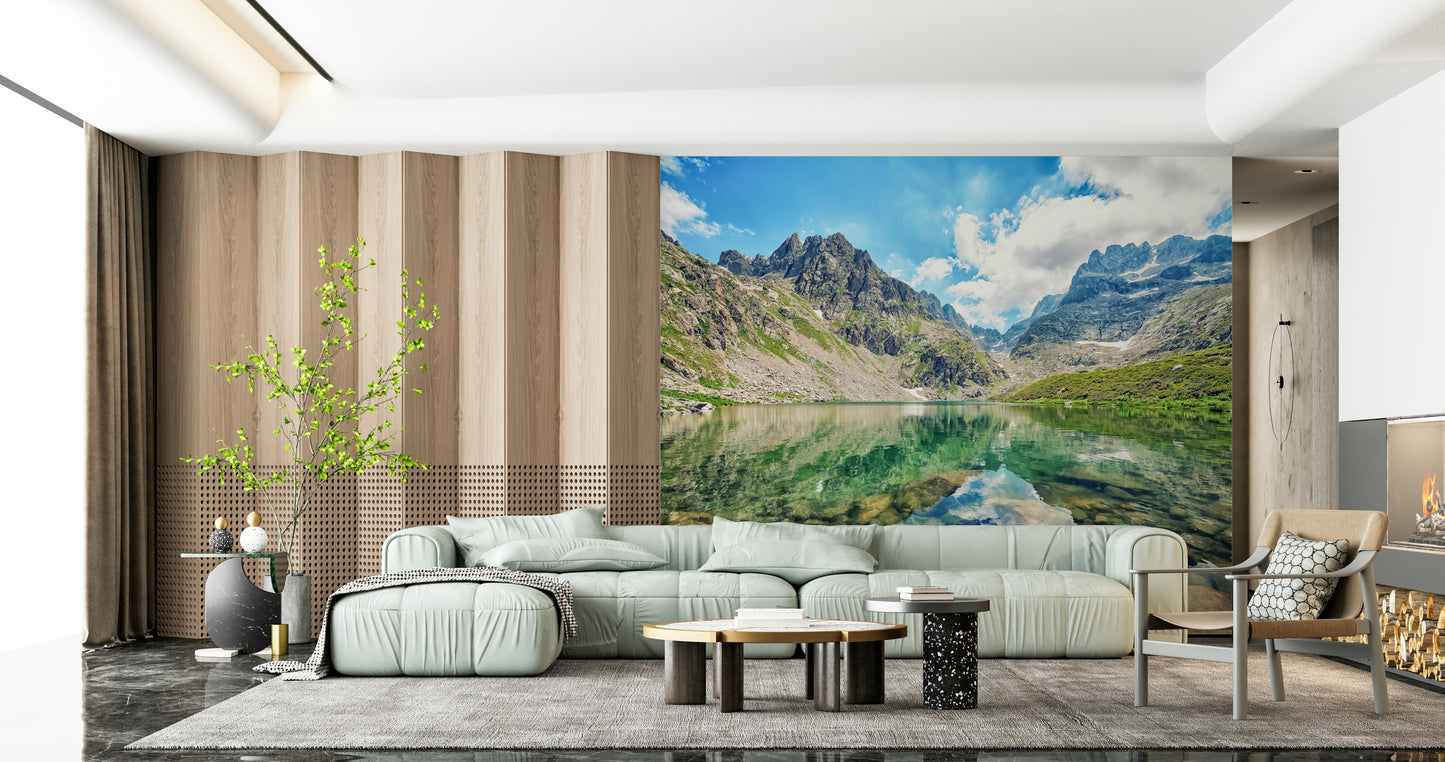 Alpine Lake Serenity Wall Mural