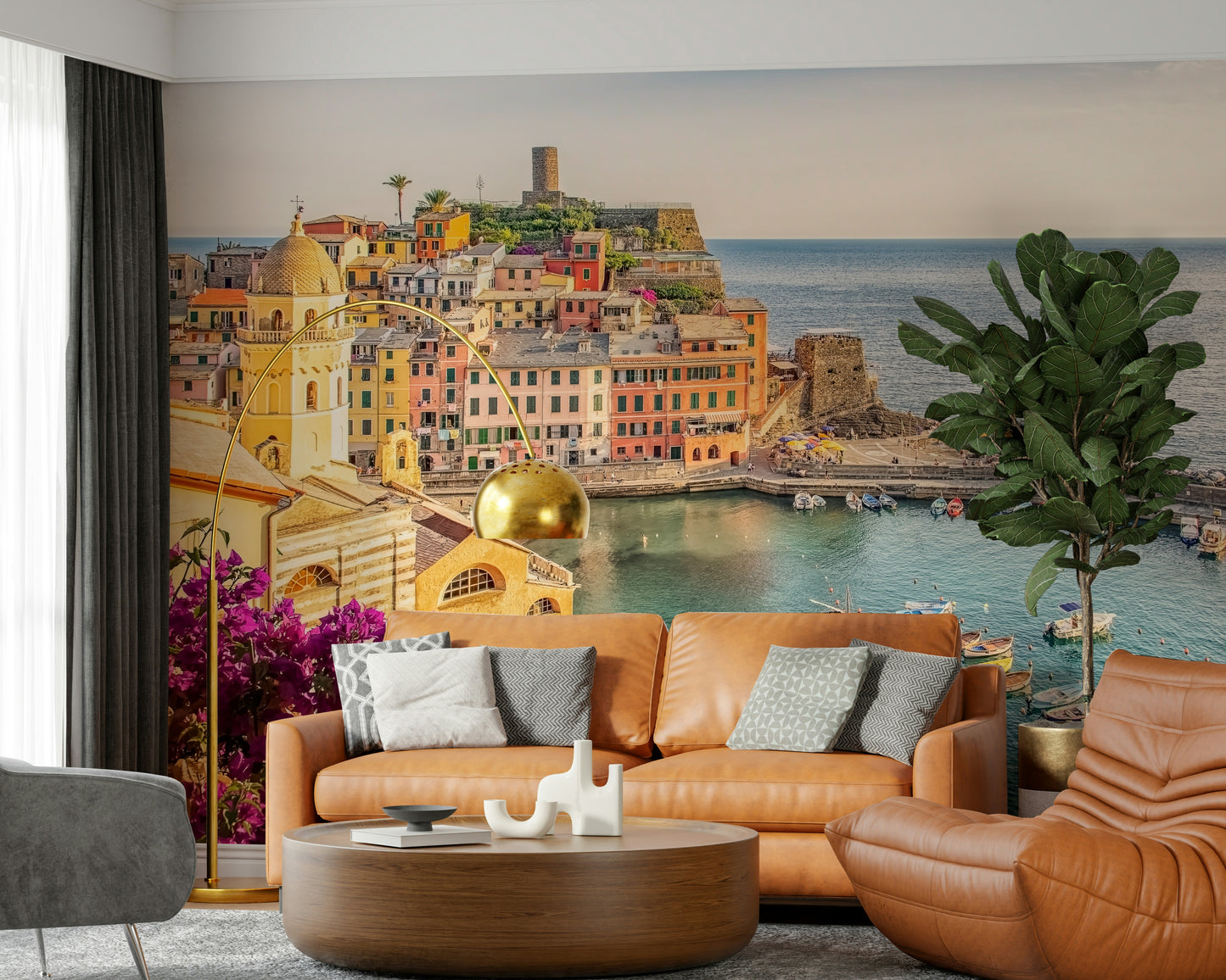Italian Riviera View Wall Mural