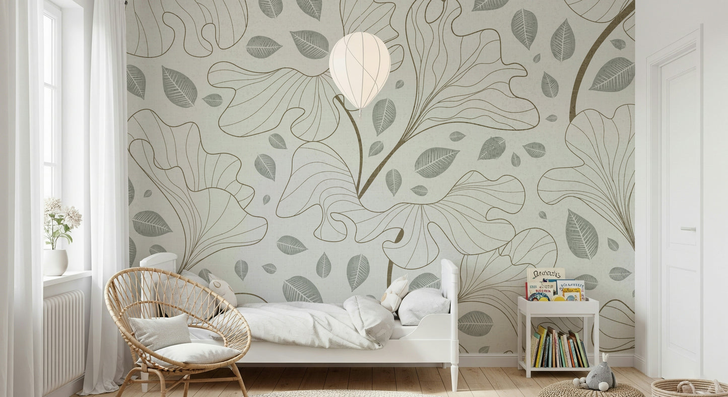 Timeless Ginkgo Garden Wall Mural