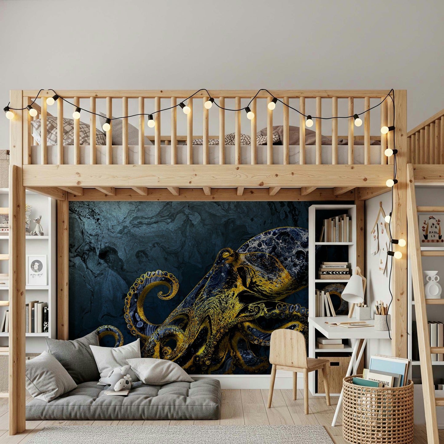 Octopus Majesty Wall Mural