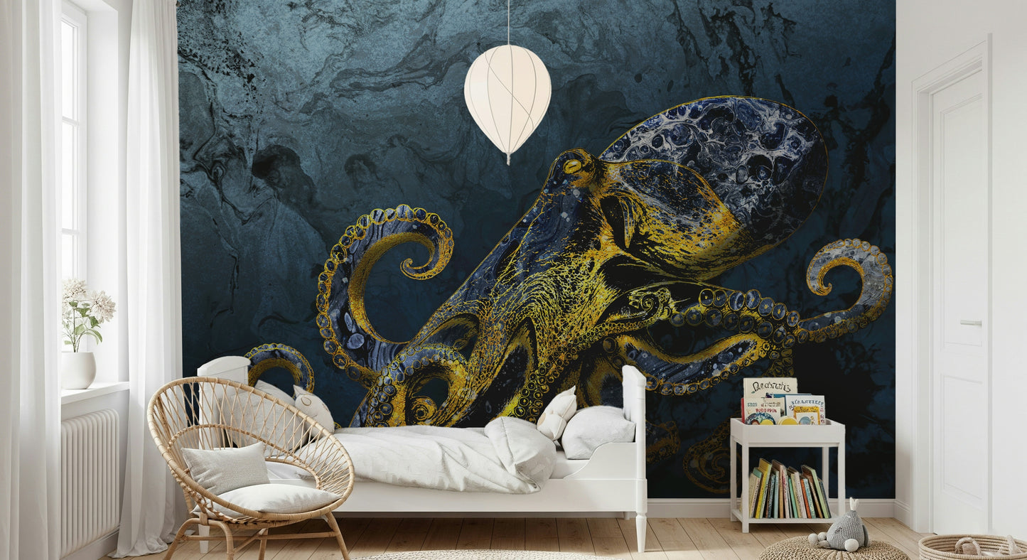 Octopus Majesty Wall Mural