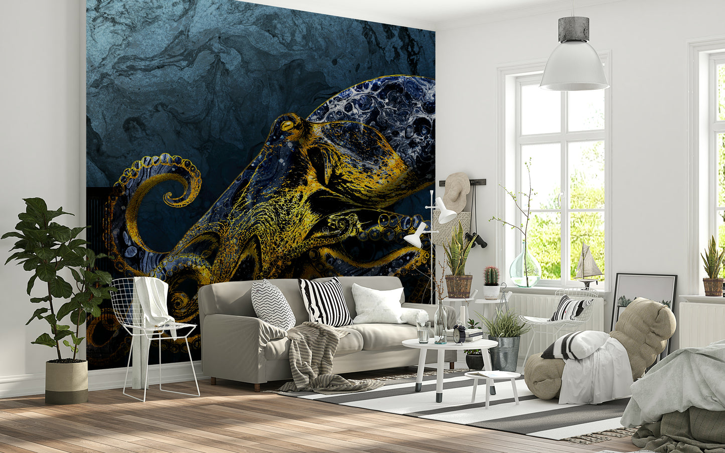 Octopus Majesty Wall Mural